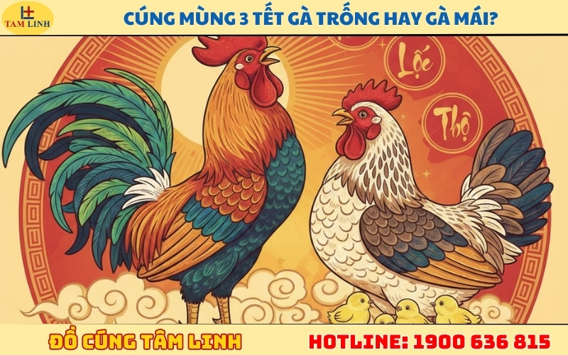 Cúng mùng 3 Tết gà trống hay gà mái