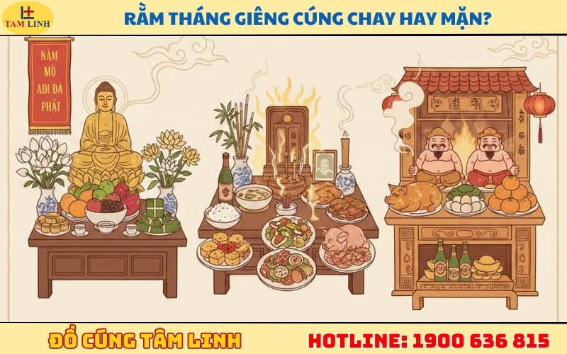 Giải đáp chi tiết_ Rằm tháng giêng cúng chay hay mặn