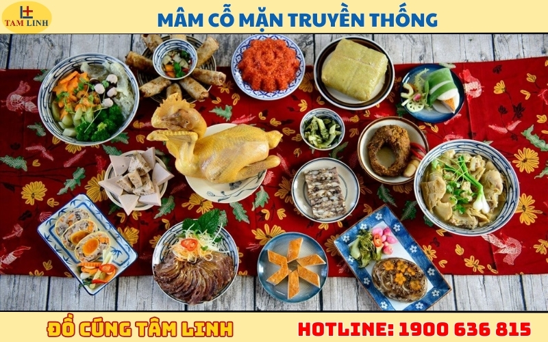 Mâm cỗ mặn truyền thống