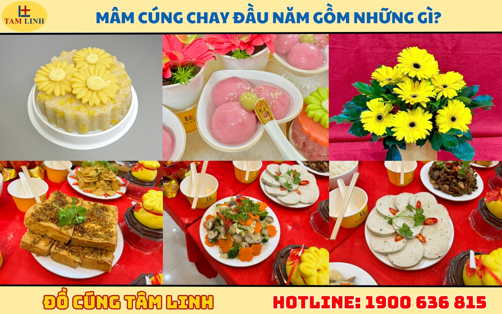 Mâm cúng chay đầu năm gồm những gì
