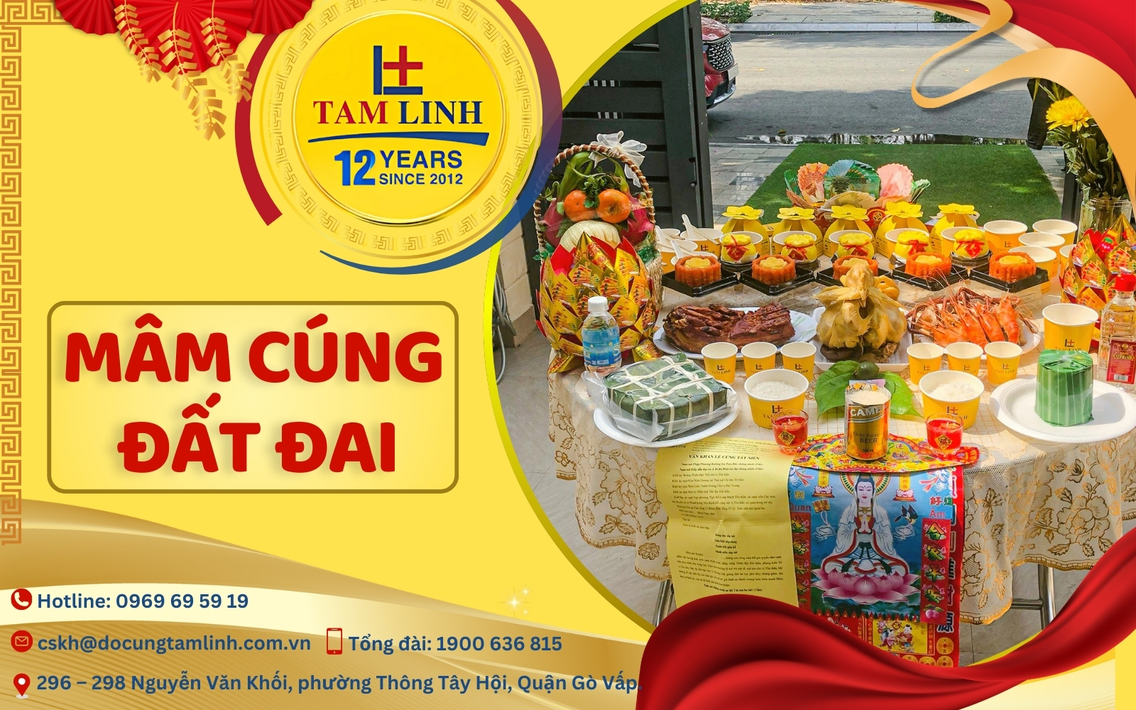 Mâm cúng đất đai 