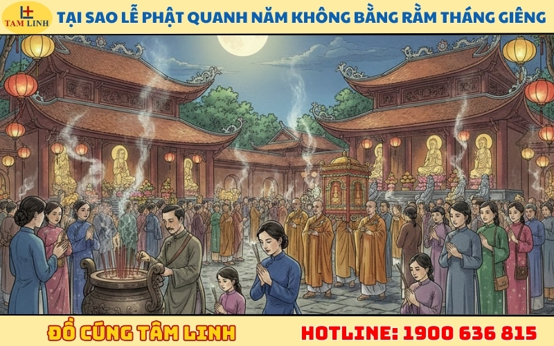 Tại sao lễ Phật quanh năm không bằng Rằm tháng Giêng