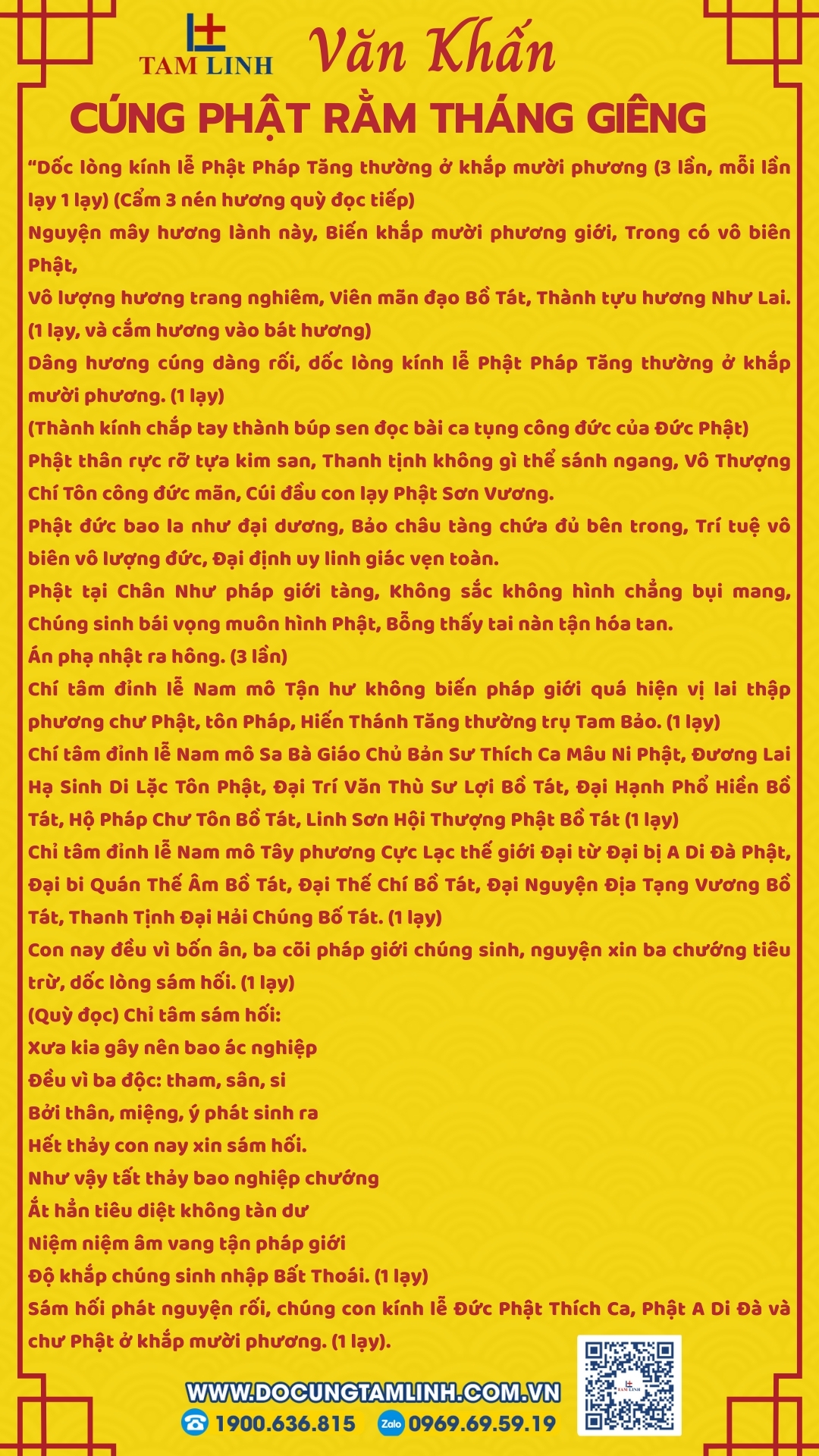 Văn khấn cúng phật rằm tháng giêng