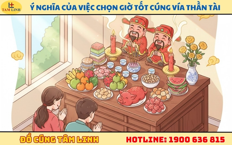 Ý nghĩa của việc chọn giờ tốt cúng vía Thần Tài mùng 10 tháng Giêng