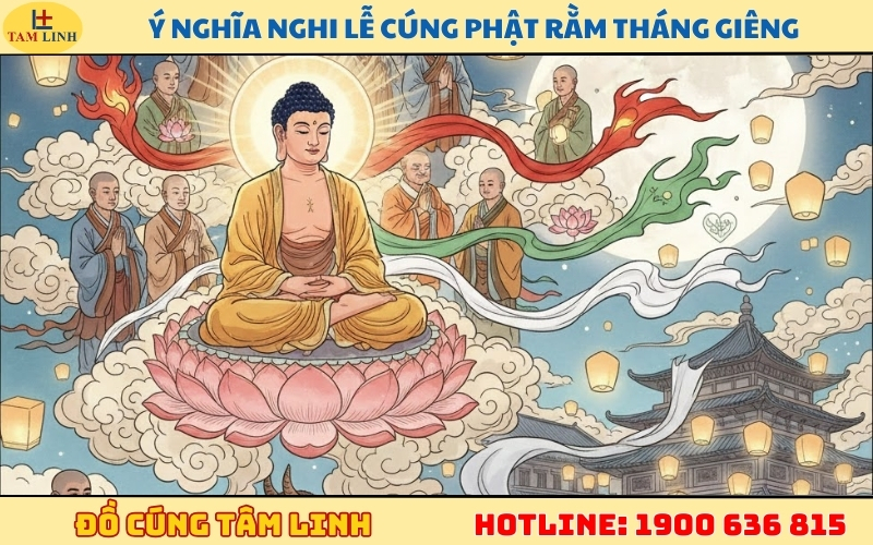 Ý nghĩa nghi lễ cúng phật Rằm tháng Giêng