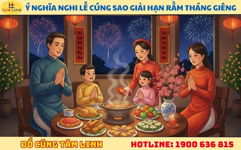 Ý nghĩa nghi lễ cúng sao giải hạn rằm tháng Giêng