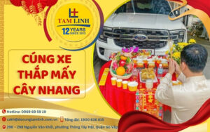 cách cúng xe thắp mấy cây nhang