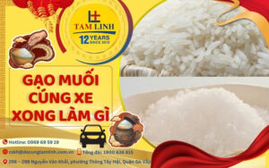 gạo muối cúng xe xong làm gì