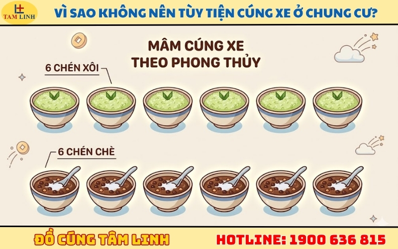 Giải đáp chi tiết cúng xe bao nhiêu chén chè xôi là chuẩn phong thủy