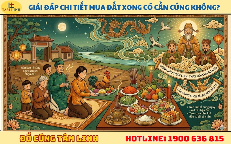 Giải đáp chi tiết mua đất xong có cần cúng không
