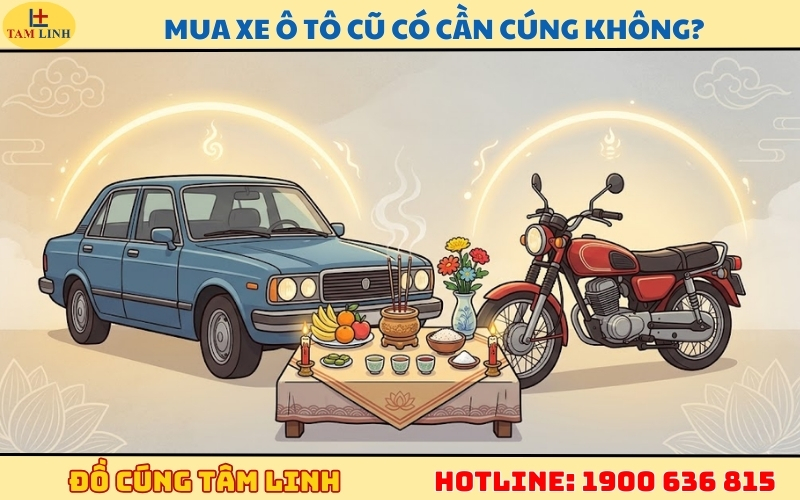 Giải thích chi tiết_ Mua xe ô tô cũ có cần cúng không