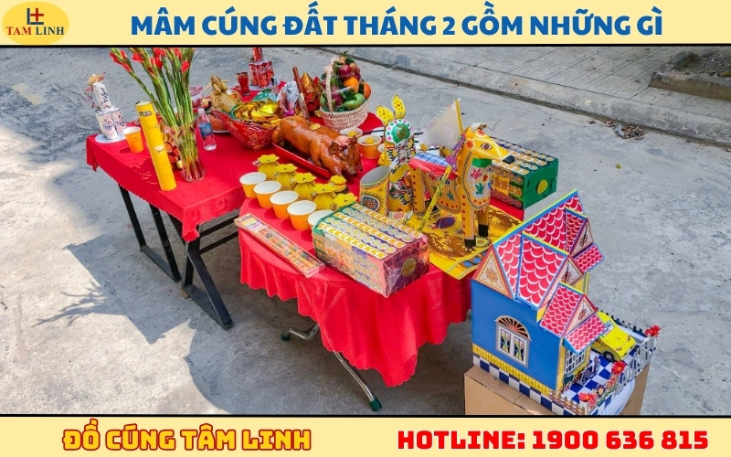 Mâm cúng đất tháng 2 gồm những gì