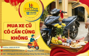 mua xe cũ có cần cúng không