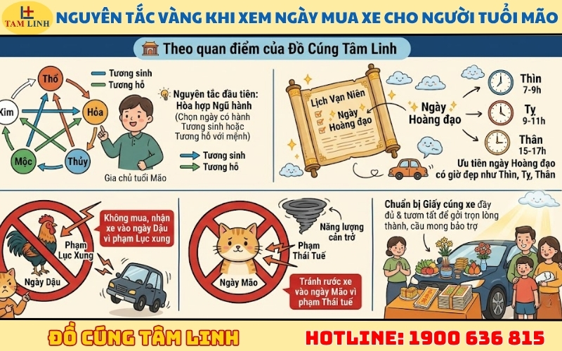 Nguyên tắc vàng khi xem ngày mua xe cho người tuổi Mão