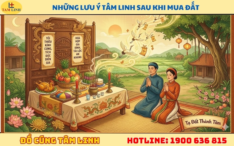 Những lưu ý tâm linh sau khi mua đất