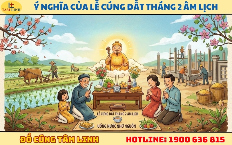 Ý nghĩa của lễ cúng đất tháng 2 âm lịch