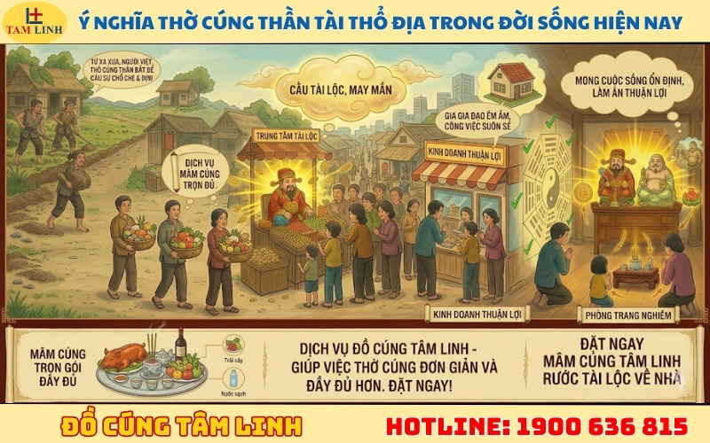 Ý nghĩa thờ cúng Thần Tài Thổ Địa trong đời sống hiện nay