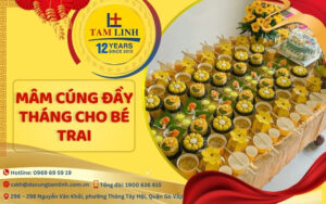 mâm cúng đầy tháng cho bé trai