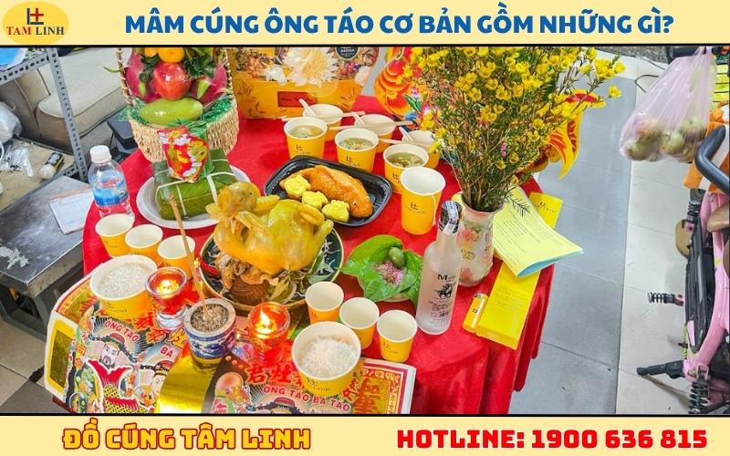 Mâm cúng Ông Táo cơ bản gồm những gì