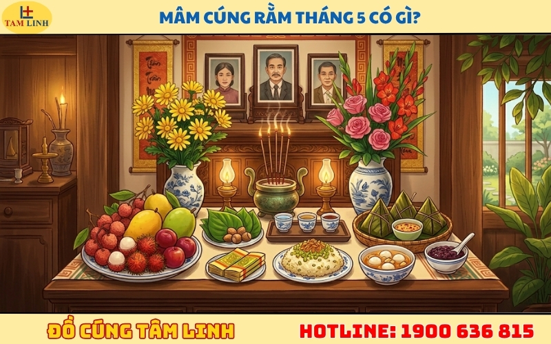 Mâm cúng rằm tháng 5 có gì