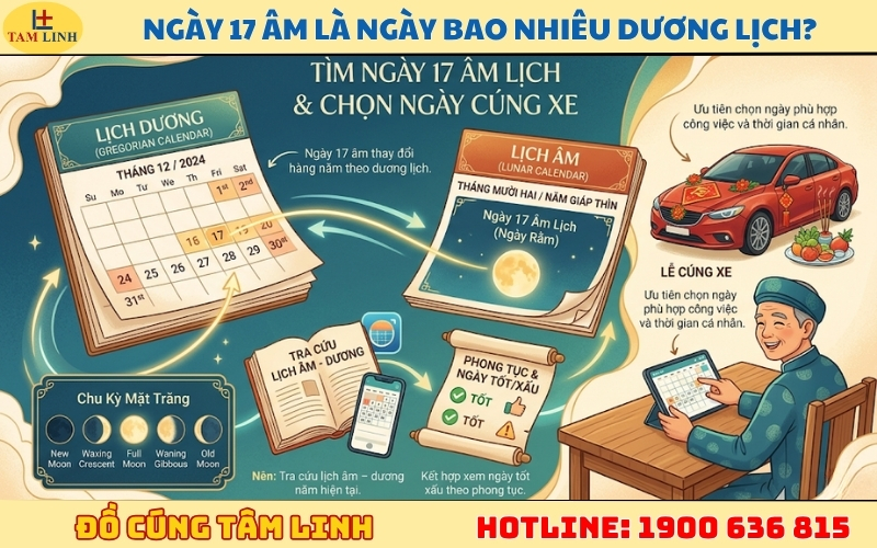 Ngày 17 âm là ngày bao nhiêu dương lịch