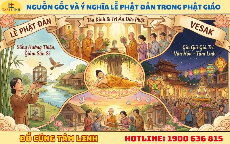 Nguồn gốc và ý nghĩa lễ Phật Đản trong Phật giáo