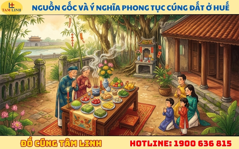 Nguồn gốc và ý nghĩa phong tục cúng đất ở Huế