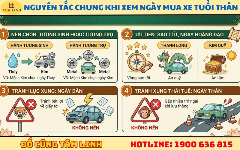 Nguyên tắc chung khi xem tuổi Thân