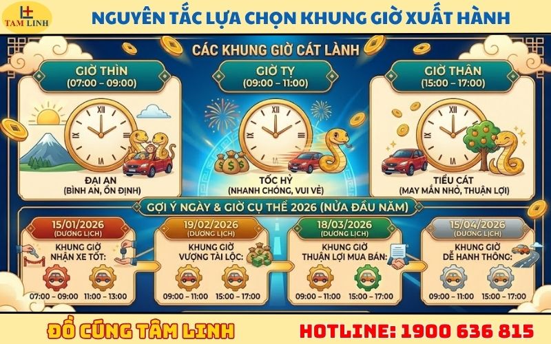 Nguyên tắc lựa chọn khung giờ xuất hành