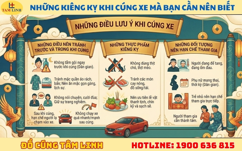 Những kiêng kỵ khi cúng xe mà bạn cần nên biết