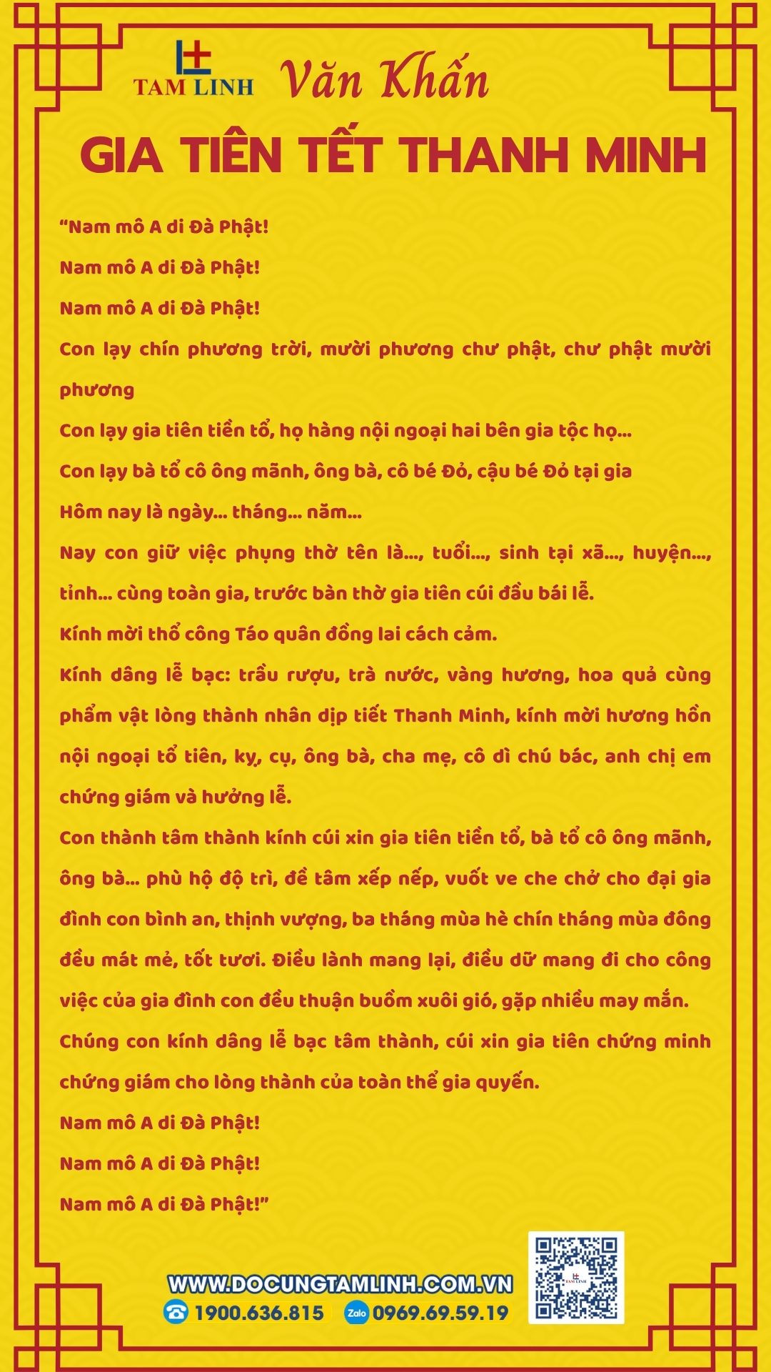 Văn khấn gia tiên Tết Thanh Minh khấn Gia tiên Rằm tháng 2