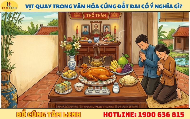 Vịt quay trong văn hóa cúng đất đai có ý nghĩa gì