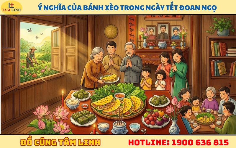 Ý nghĩa của bánh xèo trong ngày Tết Đoan Ngọ