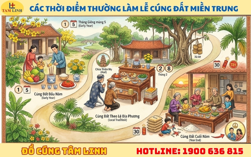 cac thoi diem thuong lam le cung dat mien trung