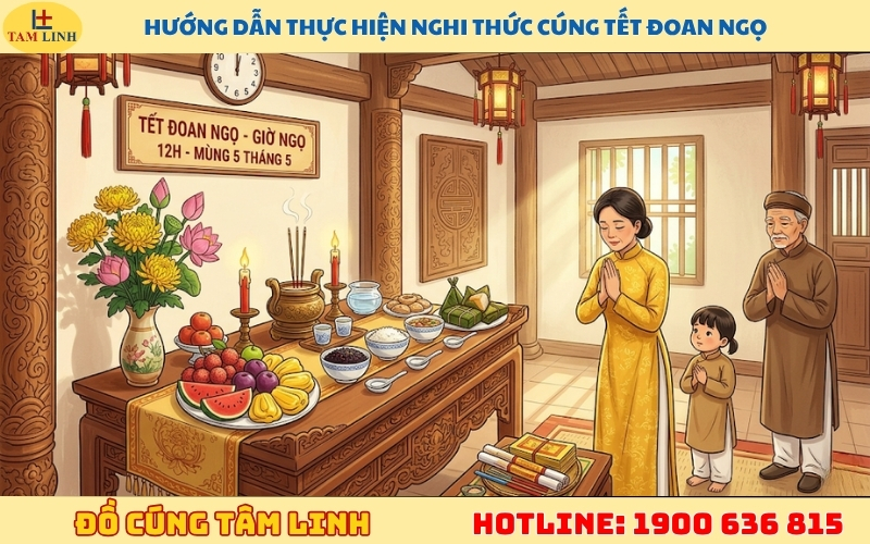 Hướng dẫn thực hiện nghi thức cúng Tết Đoan Ngọ