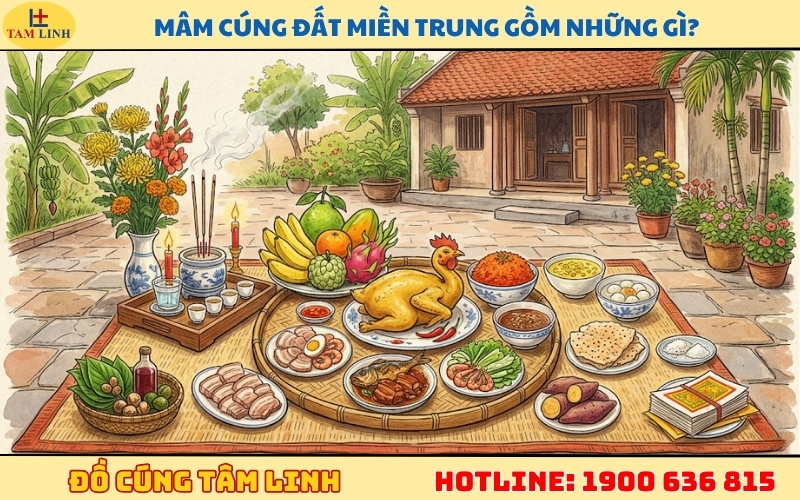 mam cung dat mien trung gom nhung gi