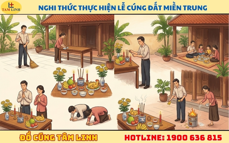 nghi thuc thuc hien le cung dat mien trung
