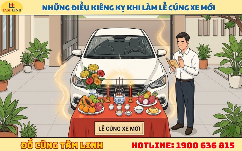 Những điều kiêng kỵ khi làm lễ cúng xe mới 