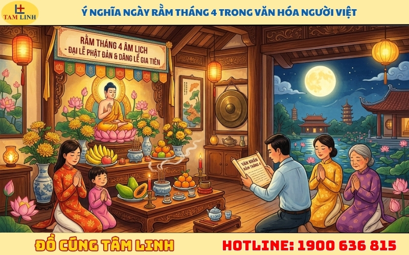 Ý nghĩa ngày rằm tháng 4 trong văn hóa người Việt