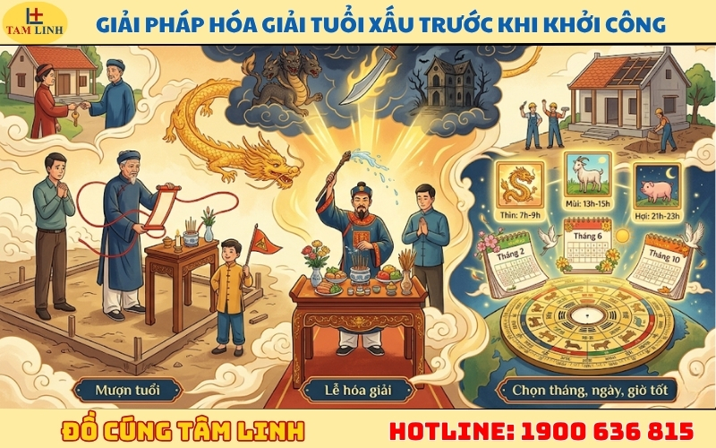 Giải pháp hóa giải tuổi xấu trước khi khởi công