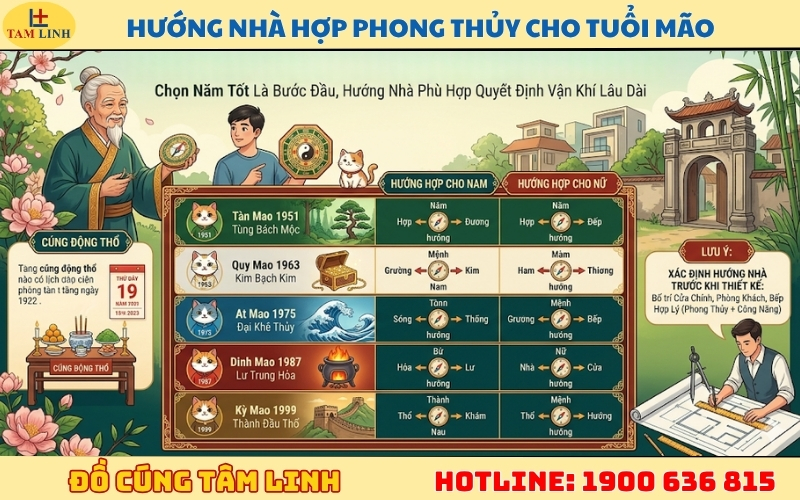 tuổi mão làm nhà năm nào tốt