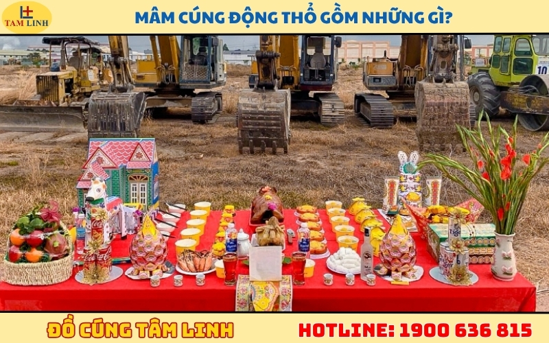 Mâm cúng động thổ gồm những gì