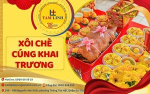 xôi chè cúng khai trương