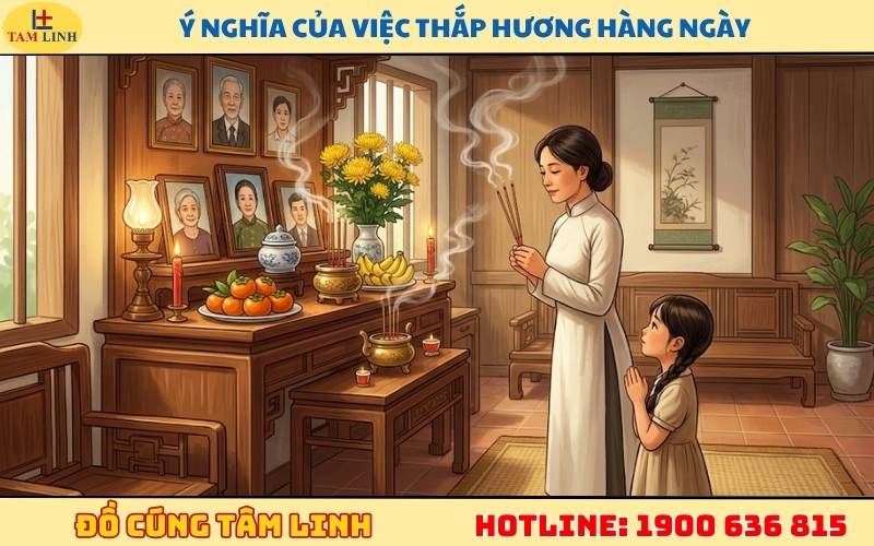 Ý nghĩa của việc thắp hương hàng ngày