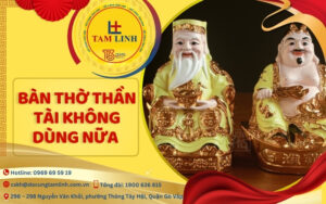 bàn thờ thần tài không dùng nữa_