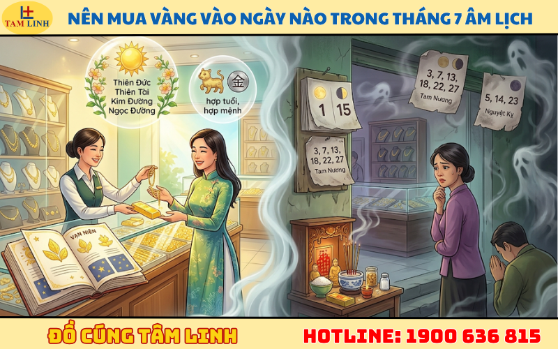Nên mua vàng vào ngày nào trong tháng 7 âm lịch