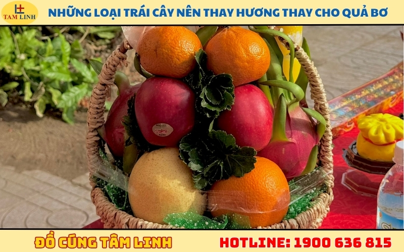 Những loại trái cây nên thay hương thay cho quả bơ 