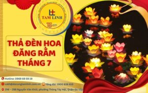 thả đèn hoa đăng rằm tháng 7_