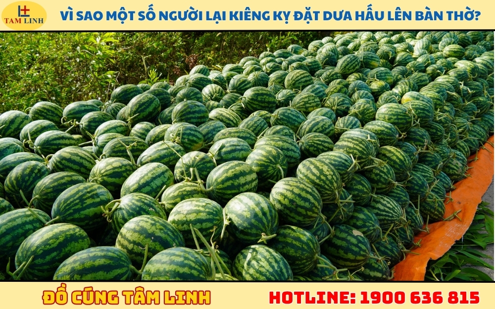 Vì sao một số người lại kiêng kỵ đặt dưa hấu lên bàn thờ