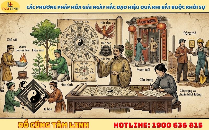 Các phương pháp hóa giải ngày hắc đạo hiệu quả khi bắt buộc khởi sự